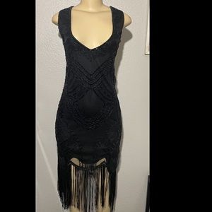 Black beaded dress